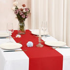 12 Pack Red Table Runner 12 x 108 Inch Rustic Farmhouse Wedding Christmas Table Runner,Washable and Reusable Polyester Table Runners for Wedding Birthday Party Banquet Table Decor - Image 4