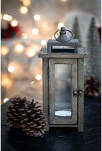 Stonebriar Decorative Wooden Candle Lantern, Use As Decoration for Birthday Parties, a Rustic Wedding Centerpiece, or Create a Relaxing Spa Setting, For Indoor or Outdoor Use, Small - Image 2