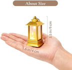 24 Pack Gold Mini Lanterns Decorative Indoor, for Wedding Decor - Image 4