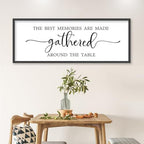The Best Memories Are Made Gathered Around the Table Dining Room Wall Decor - Image 5
