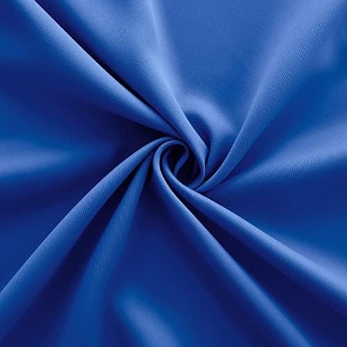 KOUFALL Cobalt Blue Blackout Curtains for Bedroom Decor 2 Panels Set Grommet Thermal Insulating Hanukkah Decorations for Window Classroom Home,72 Inch Length,Imperial Blue - Image 5