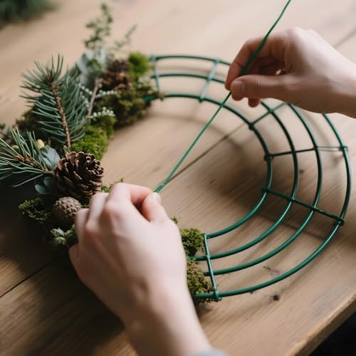 Thealyn 12 Pack 12" Metal Wreath Frame, Wire Wreath Rings for DIY Wreaths - Image 4