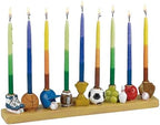 Rite Lite Hand Painted Resin Sports Hanukkah Menorah - Love of athletics - Features 9 games design - Perfect for every night of Chanukah Hanukkah by RiteLite