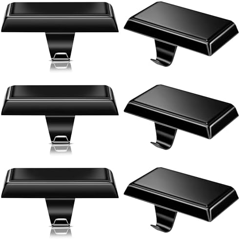 OCTERIC Christmas 6 Pcs Black Stocking Holders Mantel Hook Hangers Fireplace Hooks Hanger Grip Bases for Christmas Party Decorations Xmas Décor by OCTERIC