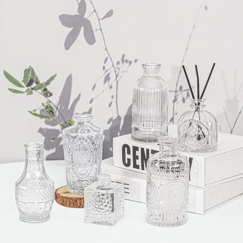 40Pcs Mini Vintage Clear Glass Bud Vase Set - Image 6