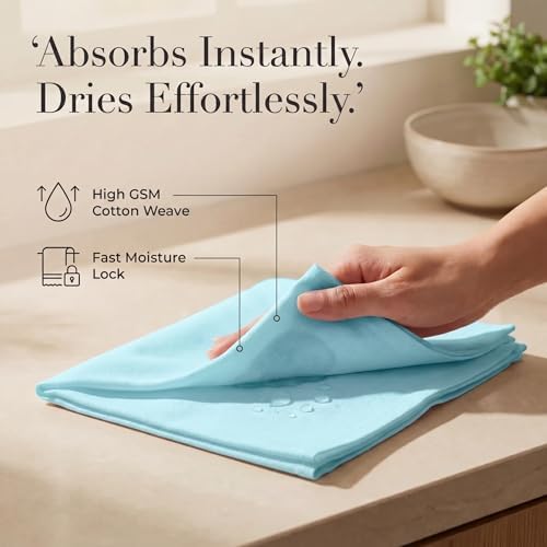 Urban Villa Cloth Napkins Cotton 20x20 (Set of 12) Aqua - Image 3