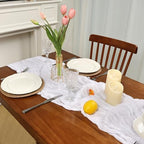 16 Pack White Cheesecloth Table Runner 23 x 120 Inch 10Ft - Image 3