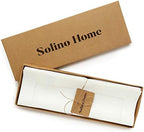 Solino Home 100% Pure Linen Placemats Ivory Hemstitch, 14 x 19 in, Set of 4 - Image 4