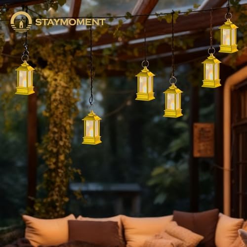 24 Pack Gold Mini Lanterns Decorative Indoor, for Wedding Decor - Image 7