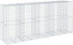 vidaXL Gabion Basket with Cover 177.2"x39.4"x78.7" Galvanized Iron by vidaXL