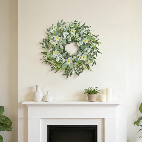 JORNOY 24inch Spring Wreath for Front Door Decor - Image 7