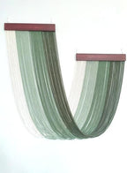 Tie-Dye Macrame Wall Hanging Large 46" Wx36 L Dip Dye Yarn Tapestry Home Boho Wall Decor Ombre Art Headboard Bedroom Living Room Apartment,Green - Image 2