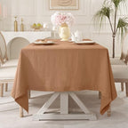 Linen World Linen Tablecloth,100% French Linen Beige Tablecloth 108" x 60" Inch,Washable Rectangular Tablecloth for Dining,Outdoor,Weddings and Restaurants,Decorative Thanksgiving Christmas - Image 3