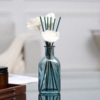 GMWD Glass Flower Vase Set of 6 Green Clear Bud Vases, 14.5 Oz 8 Oz Apothecary Bottle Vases Decorative for Centerpieces Home Decoration Wedding Reception Table Decor - Image 5