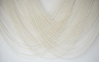 Macrame Wall Hanging Boho Wall Decor Ivory Fiber Handmade Large 57"W*31"L - Image 5