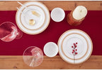 Solino Home Cotton Linen Table Runner Red, Hemstitch Collection 14 x 90 in - Image 3