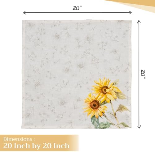 Maison d' Hermine Cloth Napkins Set of 4 Reusable 100% Cotton (20" x 20") - Image 4