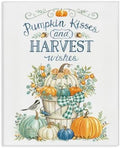 Stupell Industries Autumnal Fall Pumpkins, 24 x 30 Inch Canvas Wall Art by StupellIndustries
