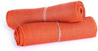 MDS® Pack of 15 Natural Burlap Table Runner, 12 x 108 Inch, Jute Rustic Farmhouse Boho Table Decor for Wedding Reception, Dining Table, Bridal Shower, Baby Shower & Party Decorations - Orange - Image 5