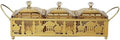 Ramadan Trays with Lid Metal Gold Eid Mubarak Serving Tray Ramadan Decorations Eid Party Food Storage Container for Cookie Candy Pastry Dessert by Unknown