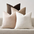 GIGIZAZA Pack of 4 Decorative Velvet Pillow Covers 20x20 Gradient Brown by GIGIZAZAFocusingonhomedecoration