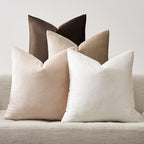 GIGIZAZA Pack of 4 Decorative Velvet Pillow Covers 20x20 Gradient Brown by GIGIZAZAFocusingonhomedecoration