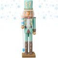 Blosssound 15" Christmas Ocean Nutcracker Decor Wooden Shell Seahorse Decor by Blosssound