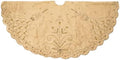 Kurt Adler 48-Inch Gold Polyester Treeskirt with Handwork Details by KurtSAdler