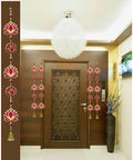 Divyakosh Handmade Lotus Wall & Door Hangings (Pack of 4) - Home & Pooja Decor for Diwali, Wedding, All Festivals (Size - 3 Ft / 36 Inches) by Divyakosh