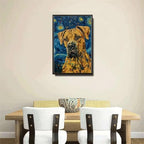 Metal Sign Tin Sign Vintage Wall Art Mastiff Starry Night Mastiff Gentle Mastiff in A Celestial Sky for Home Den and Seasonal Displays Rustproof Aluminum 8×12 Inches with Metal Frame - Image 4