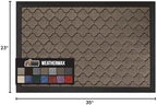 GORILLA GRIP WeatherMAX Door Mat, Indoor Outdoor, 35x23, Beige Quatrefoil - Image 2