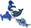 Global Crafts - Handmade Felt Napkin Rings - 4-Pack Nautical Shark, Whale & Seahorse by Global+Crafts