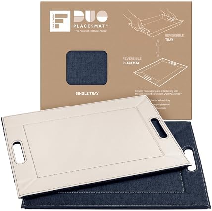 2-in-1 Serving Tray & Placemat | Faux Leather & Reversible by FREEFORM