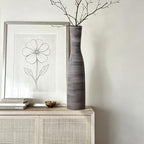 ALMA Black Tall Skinny Vase for Floor, 20" Flower Vase for Home Decor - Image 3