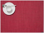Chilewich Mini Basketweave Placemats, Woven Rectangle Placemats Set of 4 by Chilewich