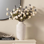 Mitt&Ditt Ceramic Flower Vase, 12.5 inch Tall Off-White Vase, Large Decorative Terracotta Vases, Farmhouse Rustic Pottery Vases for Home Decor, Living Room, Table - Image 6