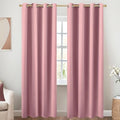 KOUFALL Mauve Curtains 96 Inches Long for Living Room 2 Panels Set,Boho Blackout Dusty Rose Window Treatments Privacy Curtain for Bedroom by KOUFALL