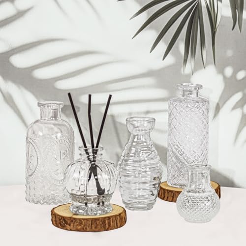 40Pcs Mini Vintage Clear Glass Bud Vase Set - Image 7