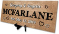 Custom Family Name Plaque – Personalized Wooden Name Sign, Wedding & Engagement Gifts, Housewarming Sign, Engagment Gifts for Couples, Personalized Plaque, Hickory Hollow Designs (Names & Est Hearts) by HickoryHollowDesigns