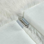 Huntsman High-Pile Faux Fur Christmas Tree Skirt with Hidden Slide Clasp Closure and Durable Microfiber Backing (Ivory, 72-Inch) - Image 6