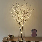 Birchlitland Lighted Brown Branches 32IN 100 LED with Timer Battery Operated, Artificial Tree Branch with Warm,Willow Branch Lights for Home Bedroom Fireplace Christmas Holiday Decoration - Image 2