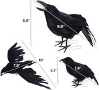 YOFIT 6 Pack Crows Halloween Decorations Realistic Fake Crow - Image 3