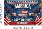 American 250th Birthday Garage Door Cover Decorations, 4th of July Photograph Backdrop America USA Banner 250th Anniversary Garage Door for Independence Day Patriotic Party Outdoor Decor Banners (I) - Image 5