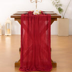 15 Pack Cheesecloth Table Runner Fall Boho Gauze Wedding Party Home Decor - Image 4