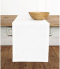 Solino Home 100% Pure Linen Table Runner White Extra Long, Fete 14 x 144 in by SolinoHome