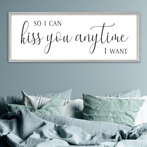 SRSZHIYUE So I Can Kiss You Anytime I Want Sign, 40"×15", White - Image 7