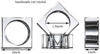 Crystal Napkin Holder Rings Square Design Christmas Decorations for Dinner Set of 12 - Image 4