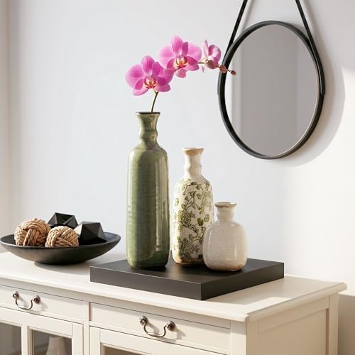 Ceramic Vase Set, 3Pcs Flower Vases for Modern Boho Farmhouse Decor, Decorative Vases for Pampas Grass & Dried Flowers, Distressed Finish - Image 5
