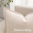 Decorative Throw Pillow Covers 20x20 Chenille Boho Pillowcase - Image 4