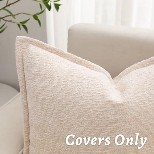 Decorative Throw Pillow Covers 20x20 Chenille Boho Pillowcase - Image 4